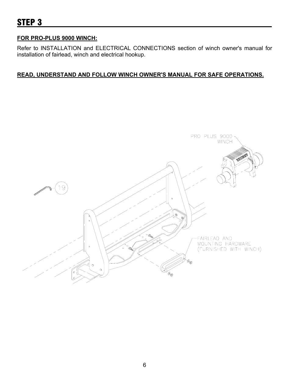 Step 3 | Ramsey Winch FORD GRILL GUARD KIT 295342 User Manual | Page 7 / 8