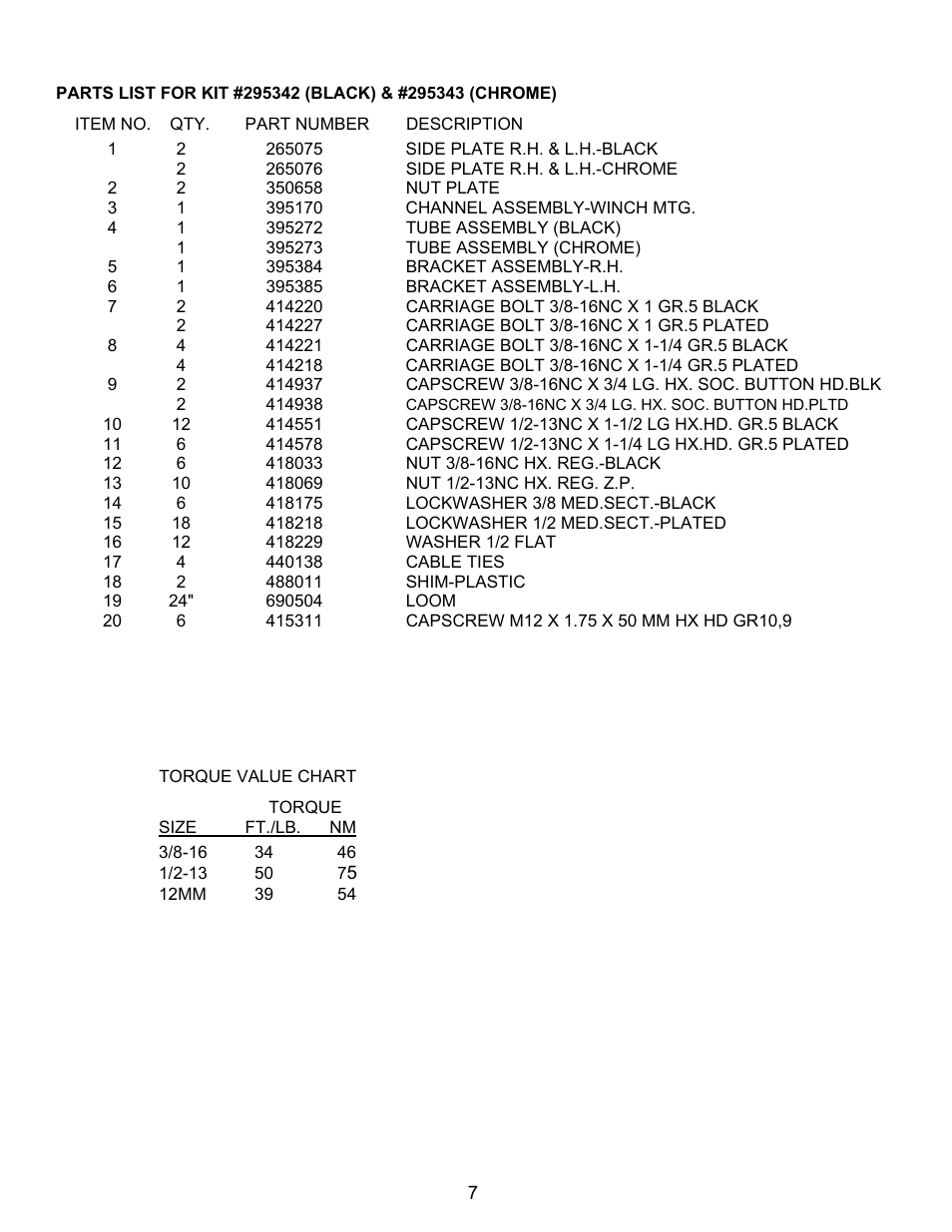 Ramsey Winch FORD GRILL GUARD KIT 295342 User Manual | Page 8 / 8