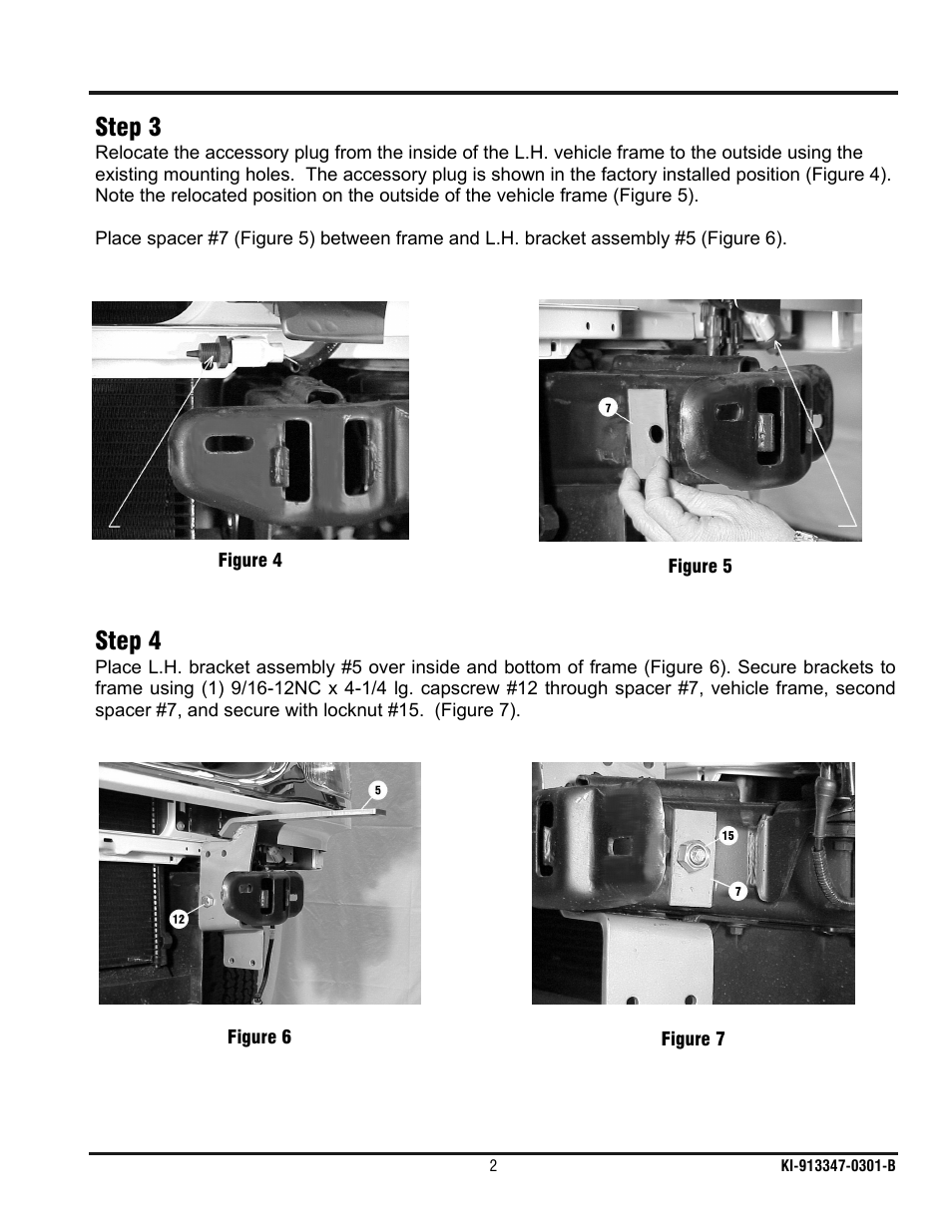 Step 3, Step 4 | Ramsey Winch FORD GRILL GUARD KIT 295917 User Manual | Page 3 / 10