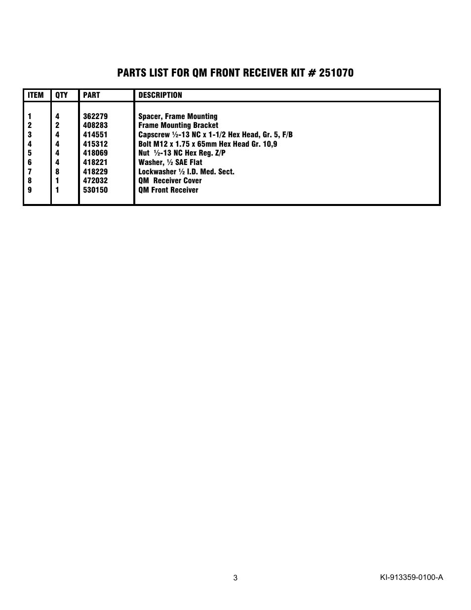 Ramsey Winch FORD QM KIT 251070 User Manual | Page 4 / 4