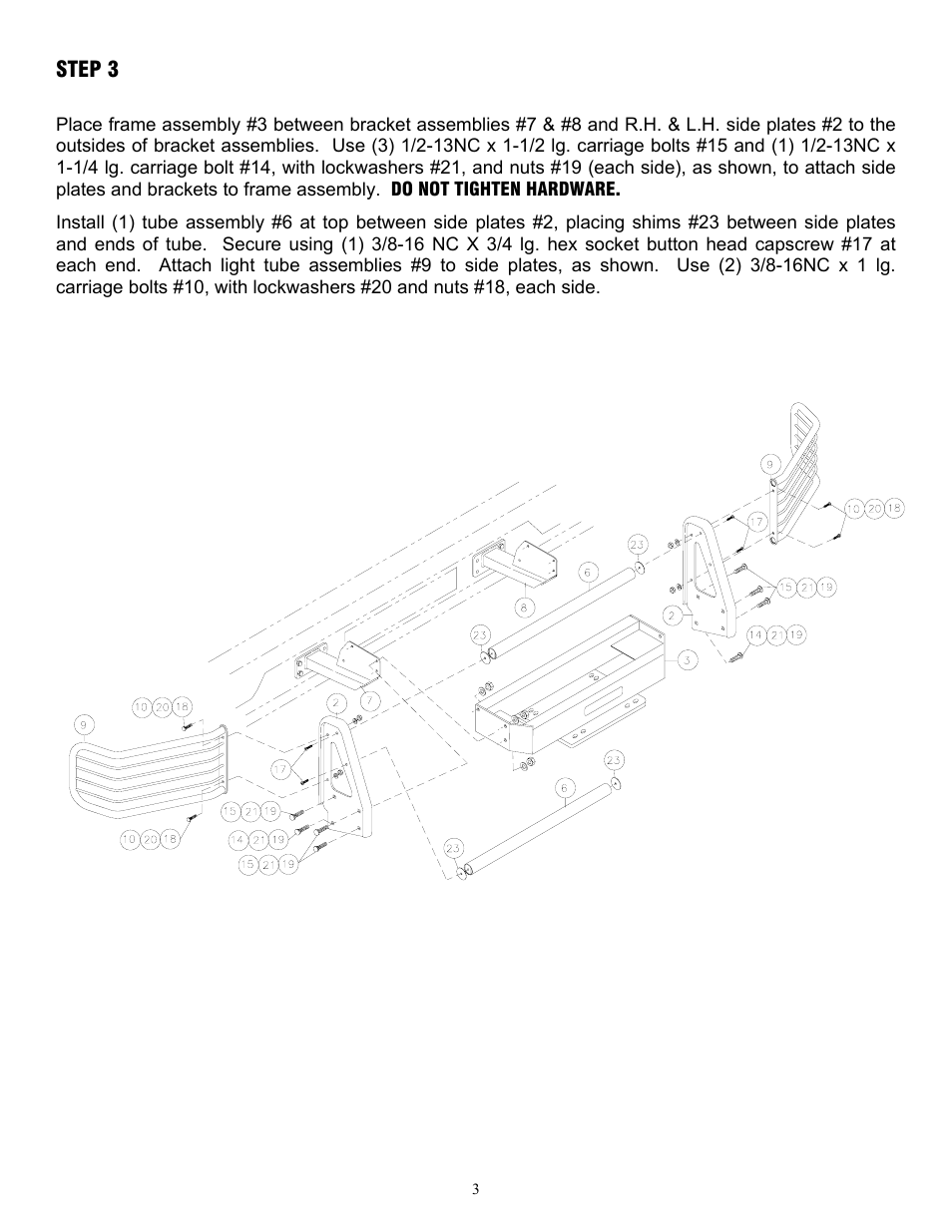 Step 3 | Ramsey Winch FORD WRAPAROUND KIT 295356 (RPH 12000) User Manual | Page 4 / 7