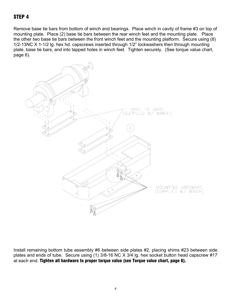 Ramsey Winch FORD WRAPAROUND KIT 295356 (RPH 12000) User Manual | Page 5 / 7