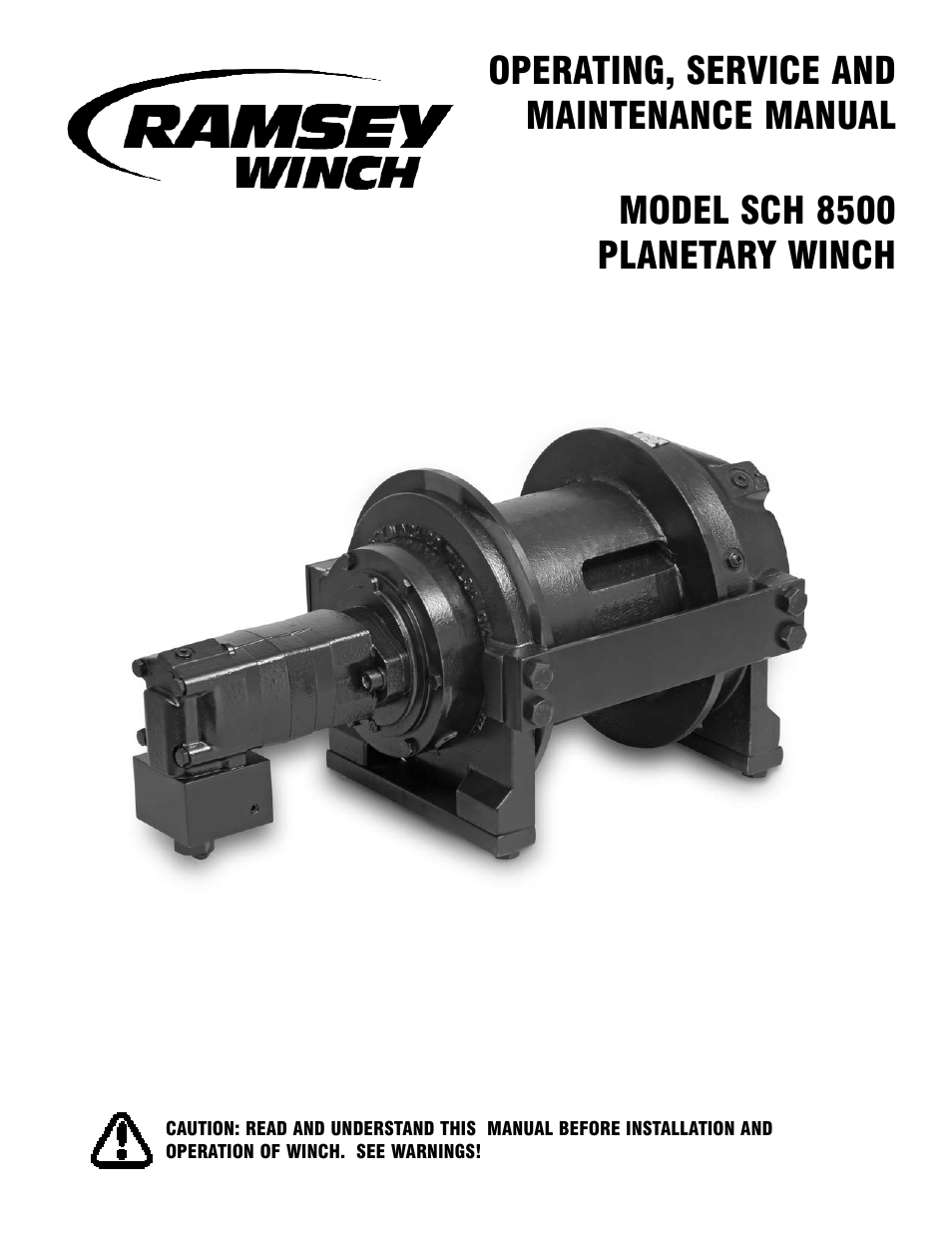 Ramsey Winch SCH-8500 User Manual | 12 pages