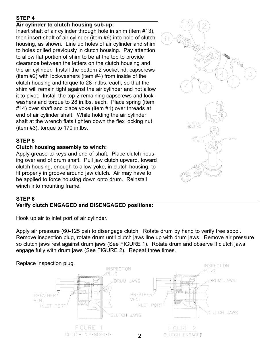 Ramsey Winch AIR SHIFTER 200 RAMLOK 256103 User Manual | Page 2 / 5