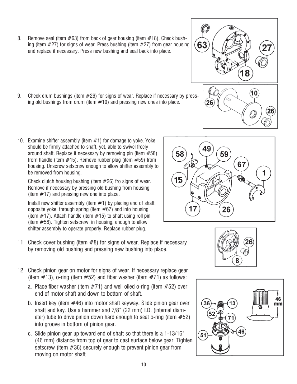 Ramsey Winch DC 34,9 User Manual | Page 10 / 72