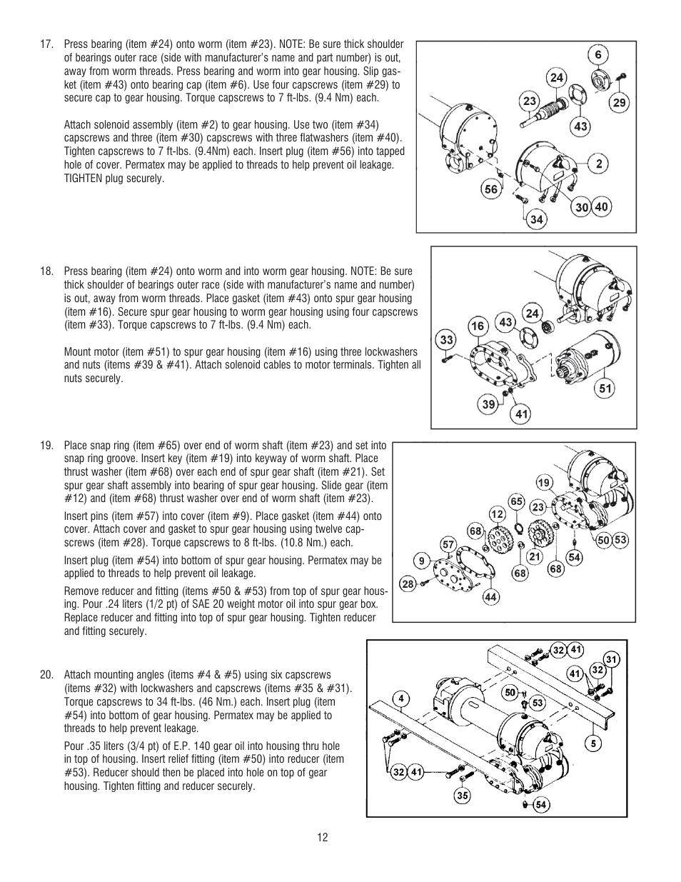 Ramsey Winch DC 34,9 User Manual | Page 12 / 72