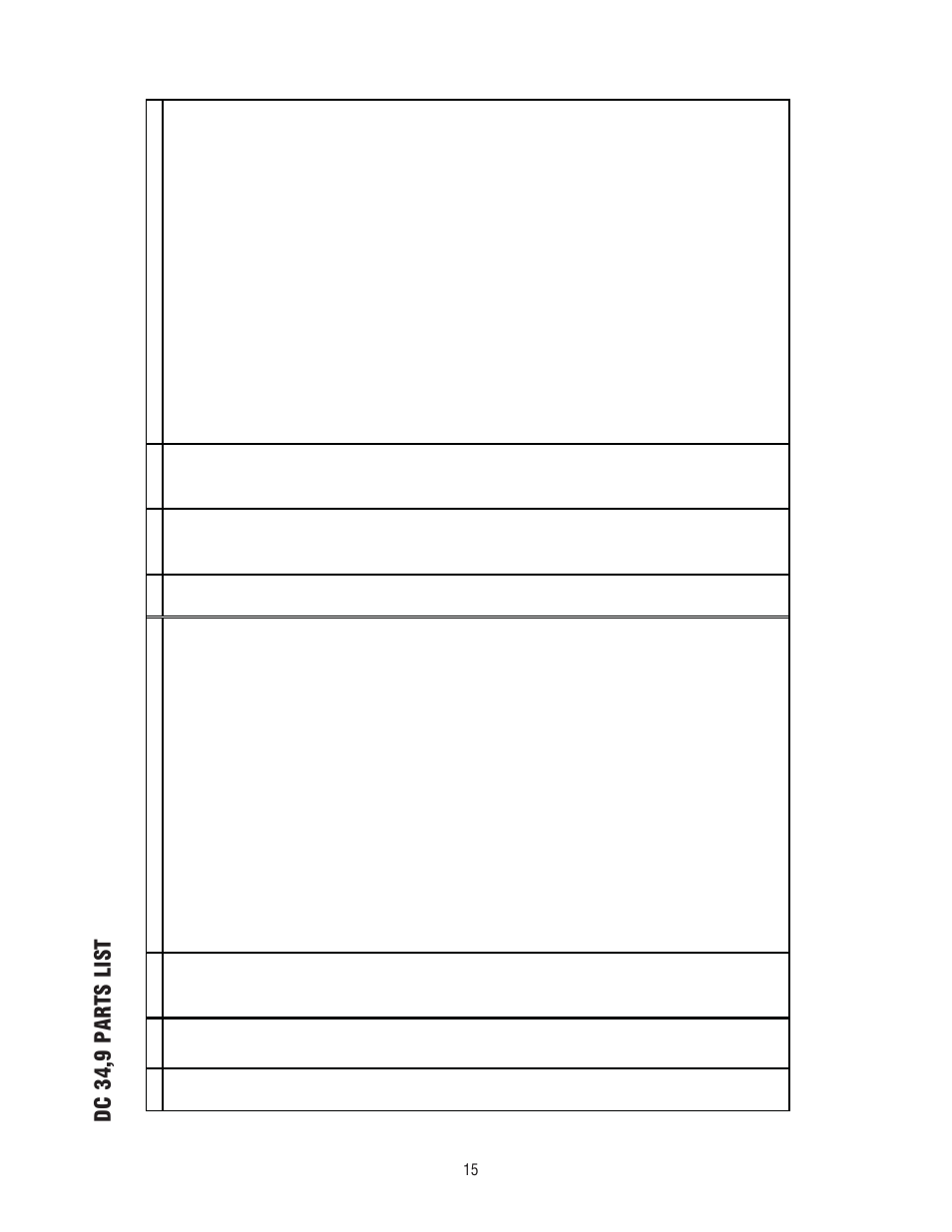 Dc 34,9 parts list | Ramsey Winch DC 34,9 User Manual | Page 15 / 72