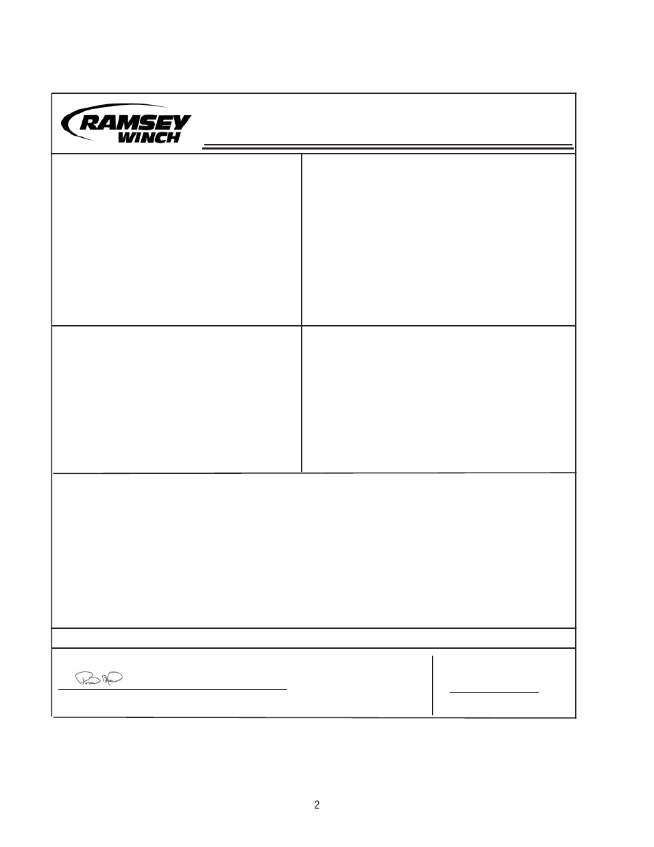 Ramsey Winch DC 34,9 User Manual | Page 2 / 72