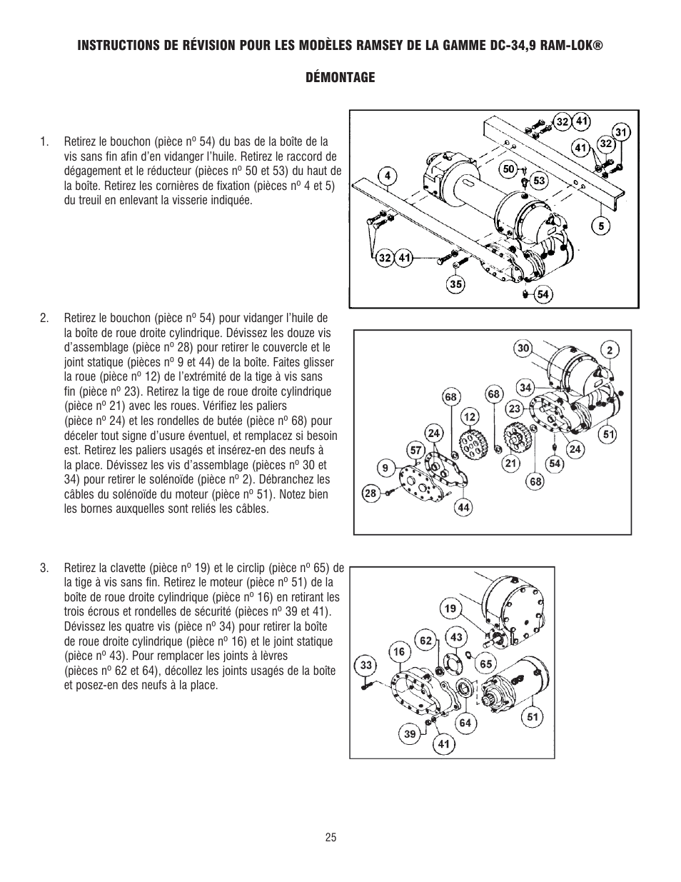 Ramsey Winch DC 34,9 User Manual | Page 25 / 72