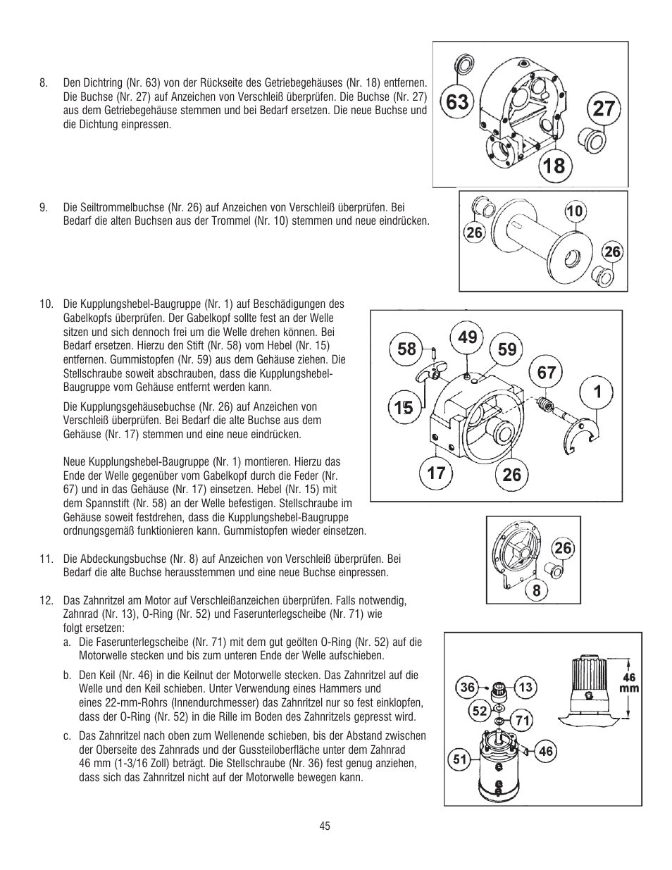 Ramsey Winch DC 34,9 User Manual | Page 45 / 72