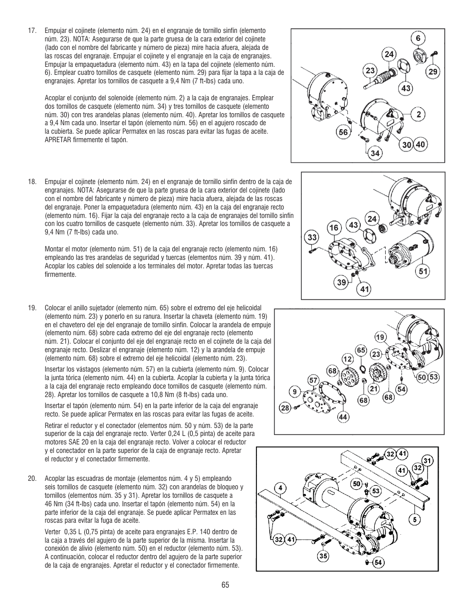 Ramsey Winch DC 34,9 User Manual | Page 65 / 72