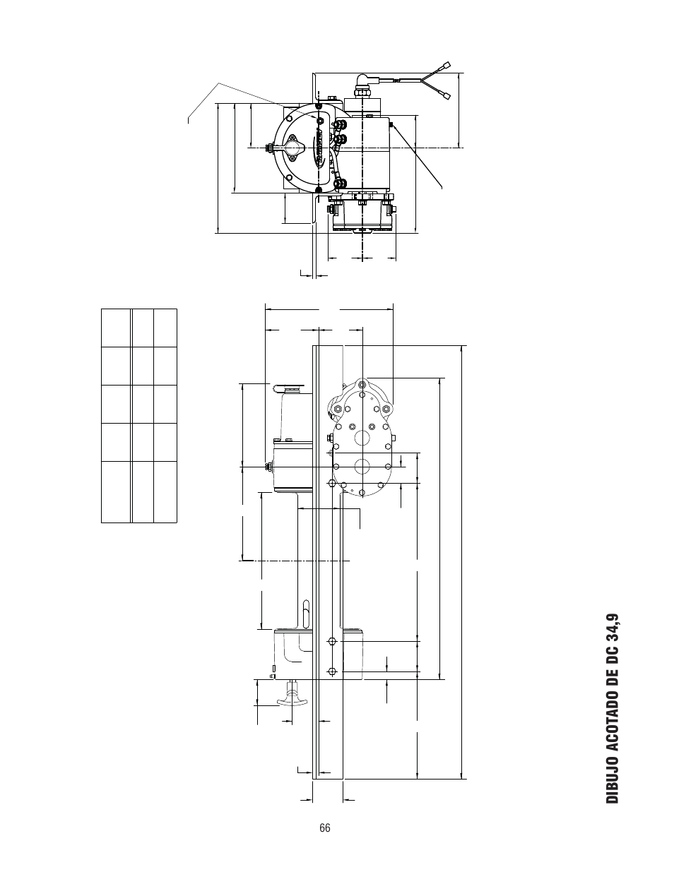 Dibujo acotado de dc 34,9, Dc a b | Ramsey Winch DC 34,9 User Manual | Page 66 / 72