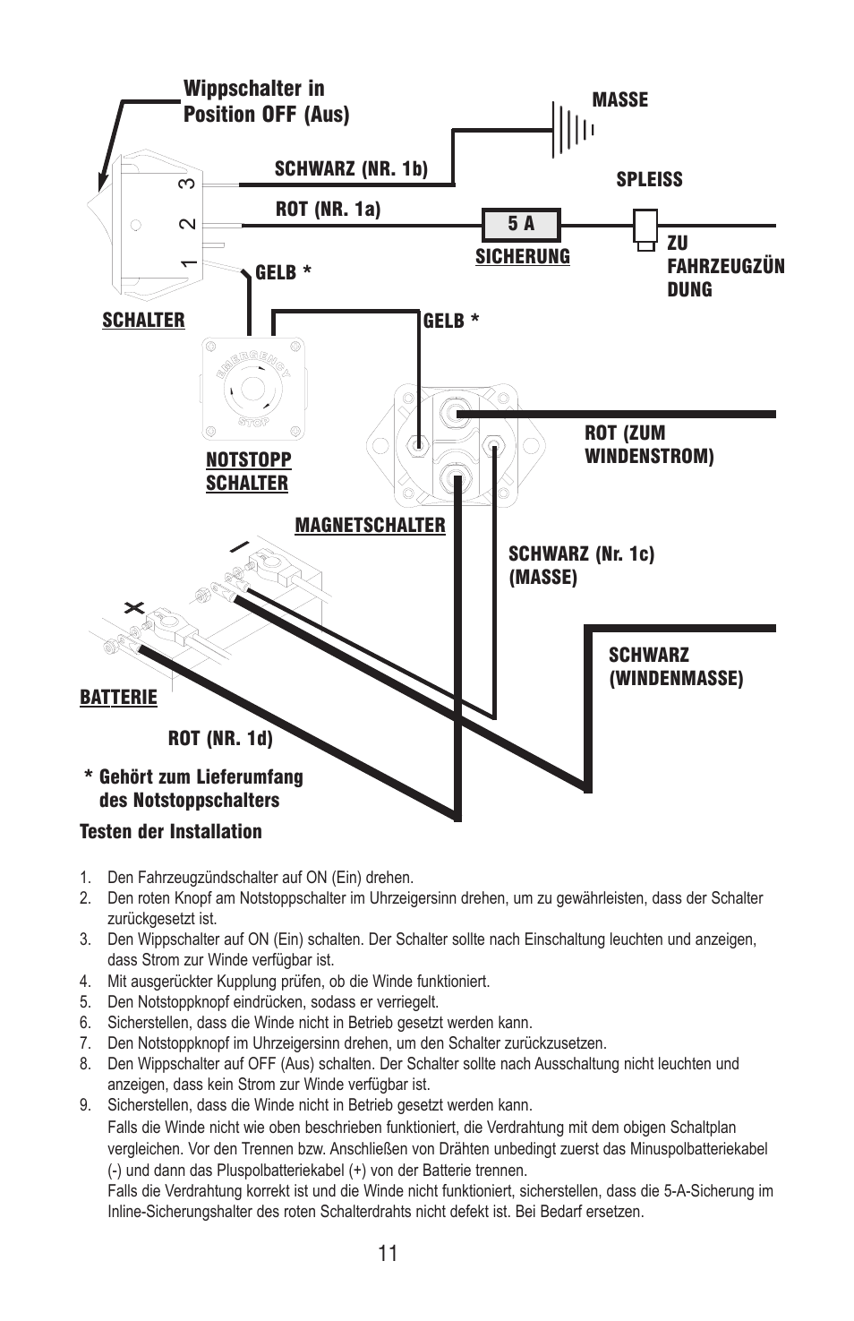 Ramsey Winch E-STOP SWITCH KIT 282067 & 282068 User Manual | Page 17 / 24