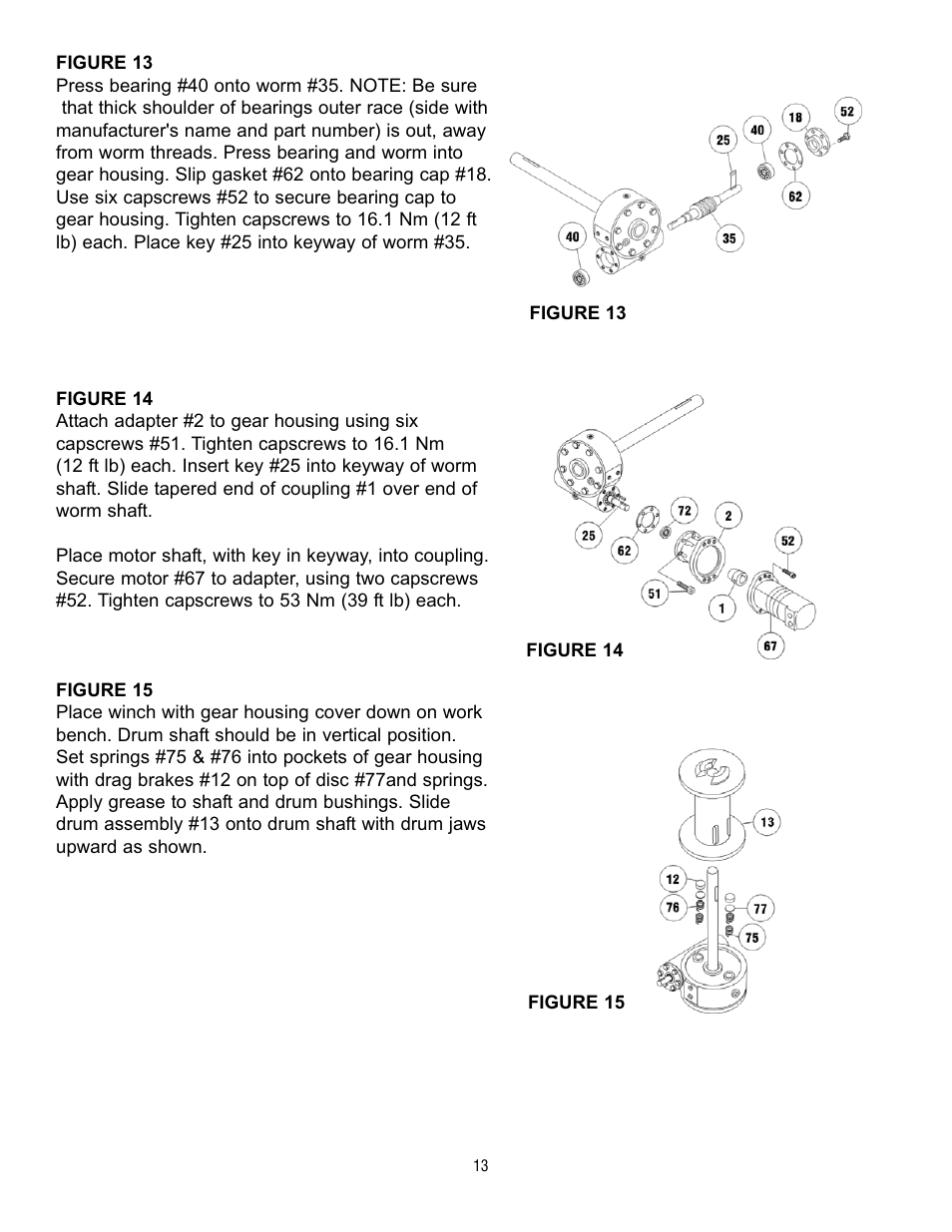 Ramsey Winch H-49,8 User Manual | Page 13 / 68