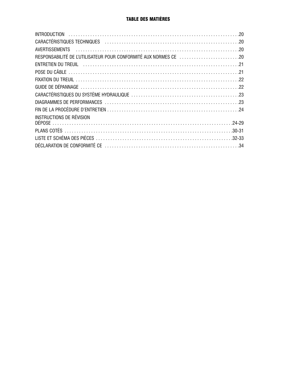 Ramsey Winch H-49,8 User Manual | Page 20 / 68