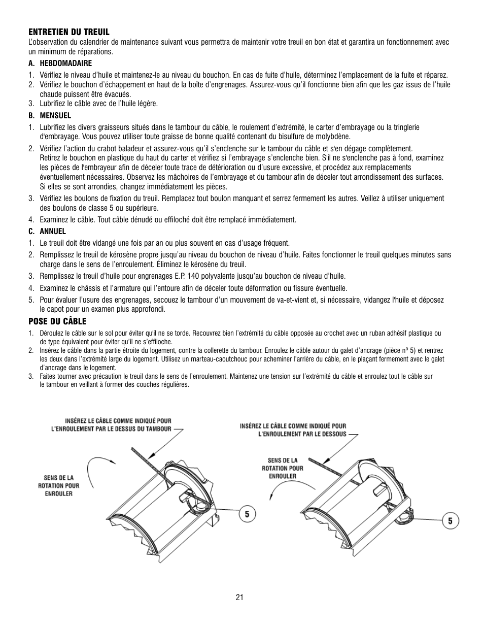 Ramsey Winch H-49,8 User Manual | Page 22 / 68