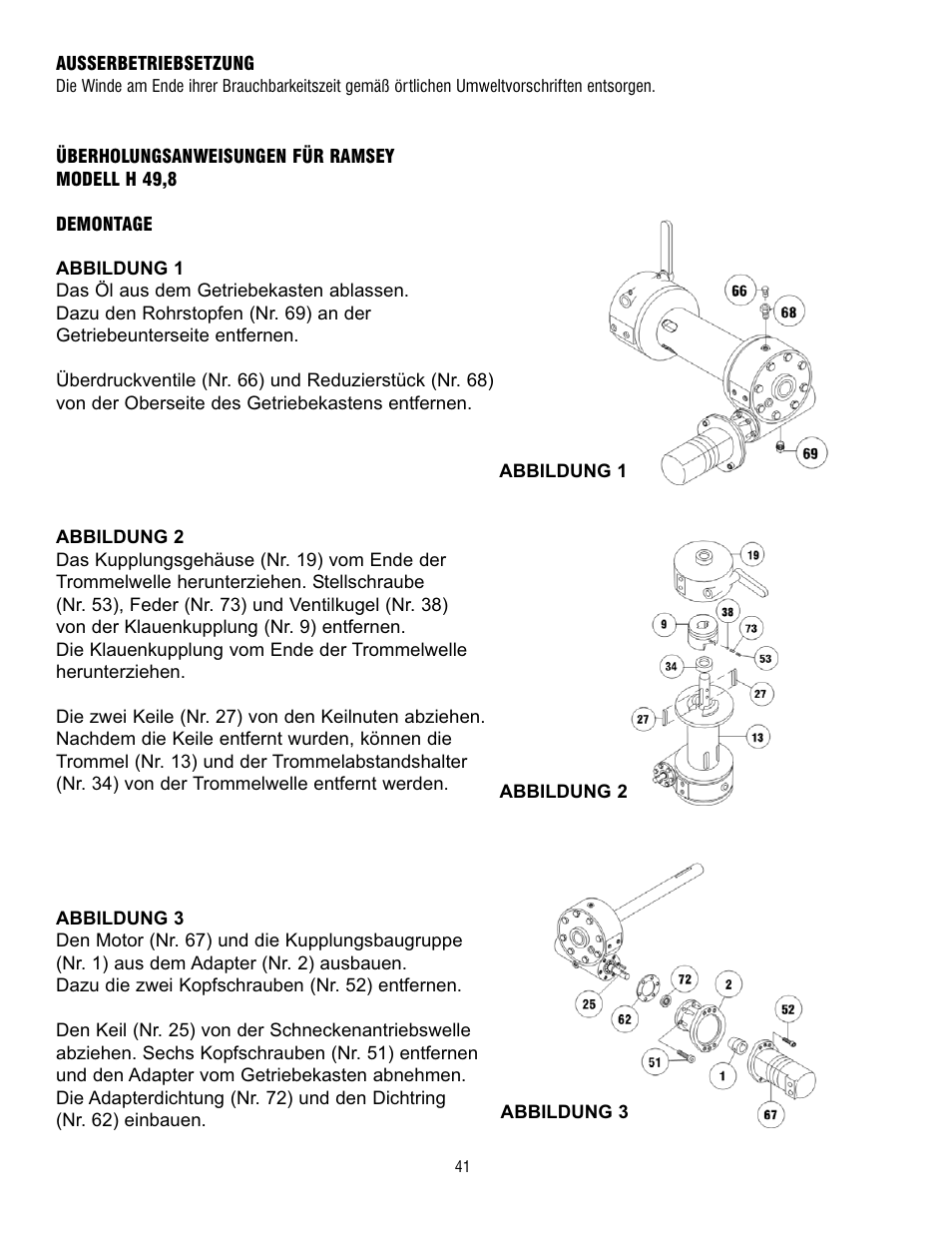 Ramsey Winch H-49,8 User Manual | Page 41 / 68