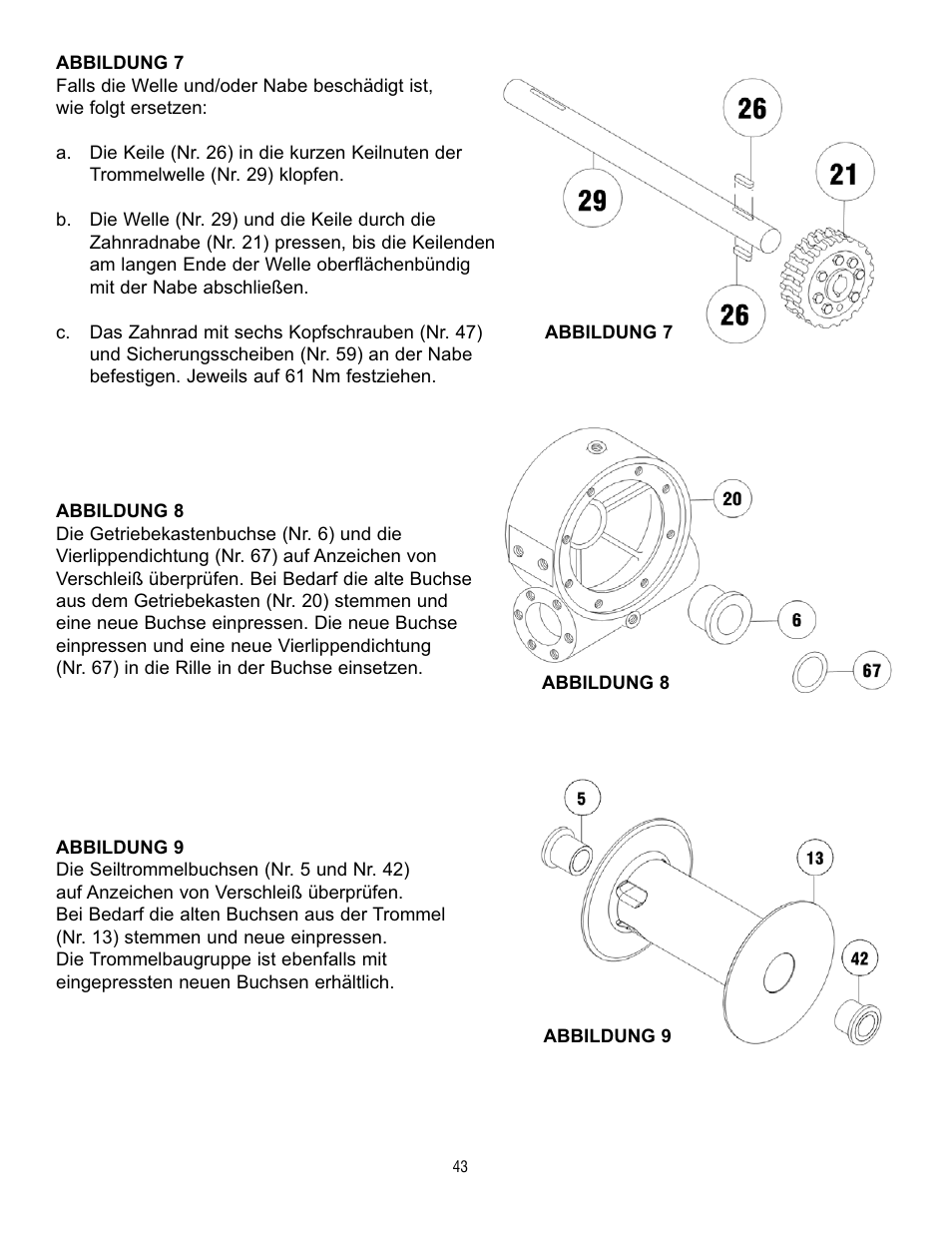 Ramsey Winch H-49,8 User Manual | Page 43 / 68