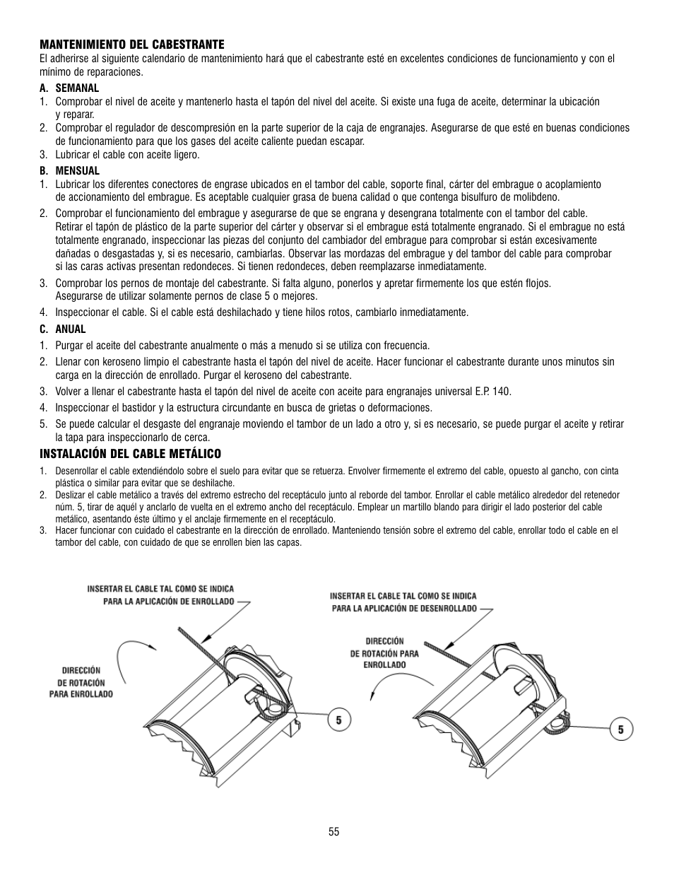 Ramsey Winch H-49,8 User Manual | Page 55 / 68