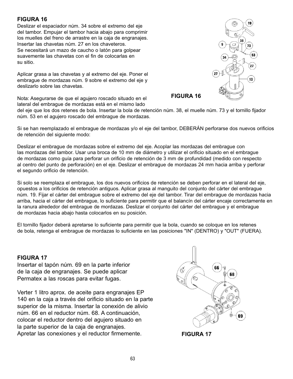 Ramsey Winch H-49,8 User Manual | Page 63 / 68