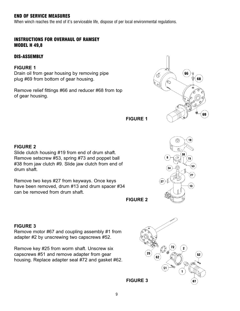 Ramsey Winch H-49,8 User Manual | Page 9 / 68