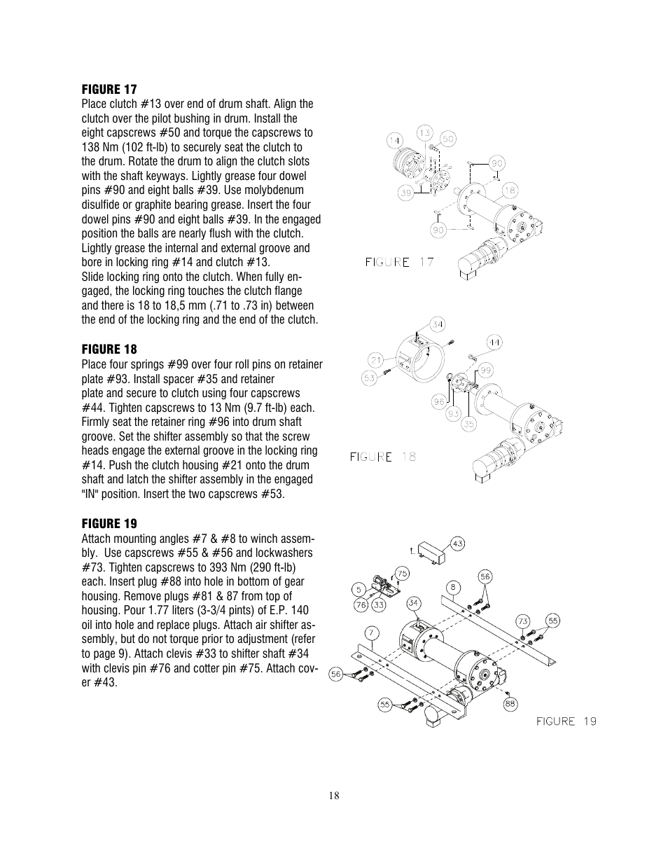 Ramsey Winch H-89 User Manual | Page 18 / 94