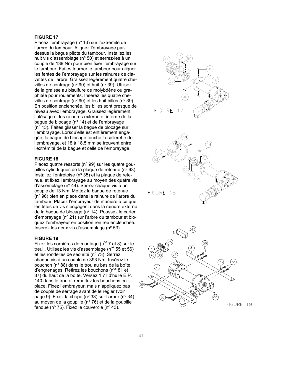 Ramsey Winch H-89 User Manual | Page 41 / 94