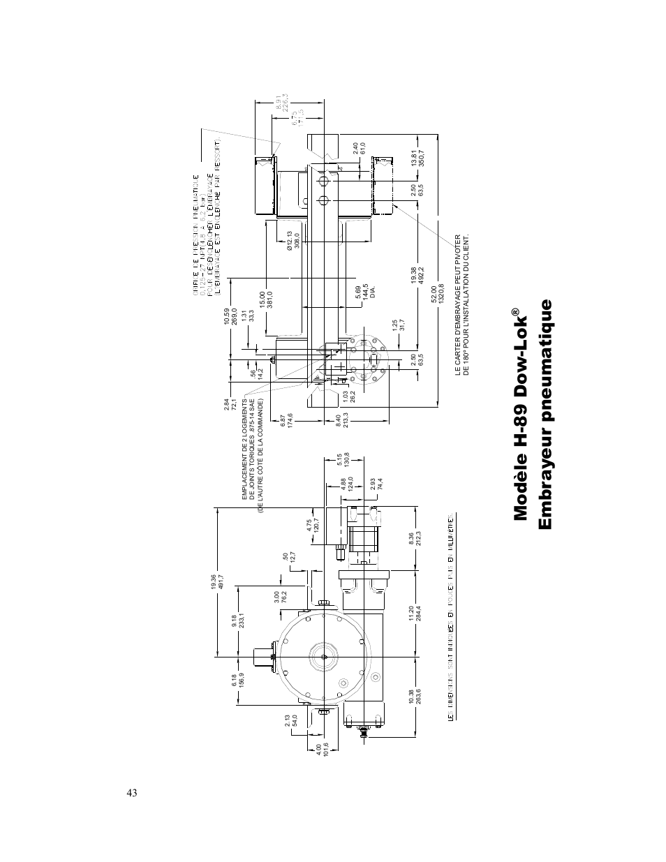 Modèle h-89 do w-lok, Embr ay eur pneuma tique | Ramsey Winch H-89 User Manual | Page 43 / 94