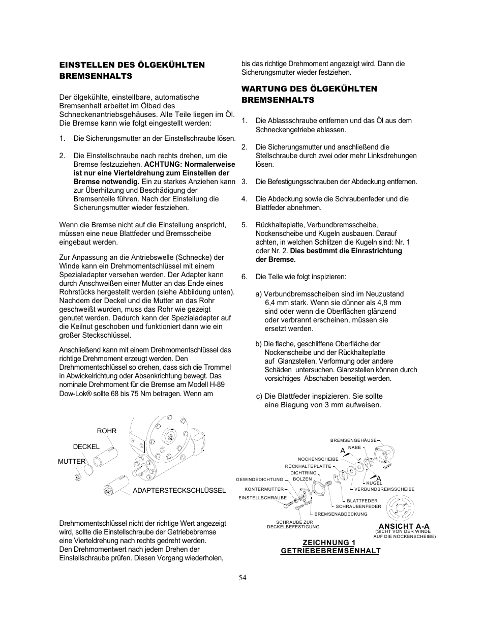 Ramsey Winch H-89 User Manual | Page 54 / 94