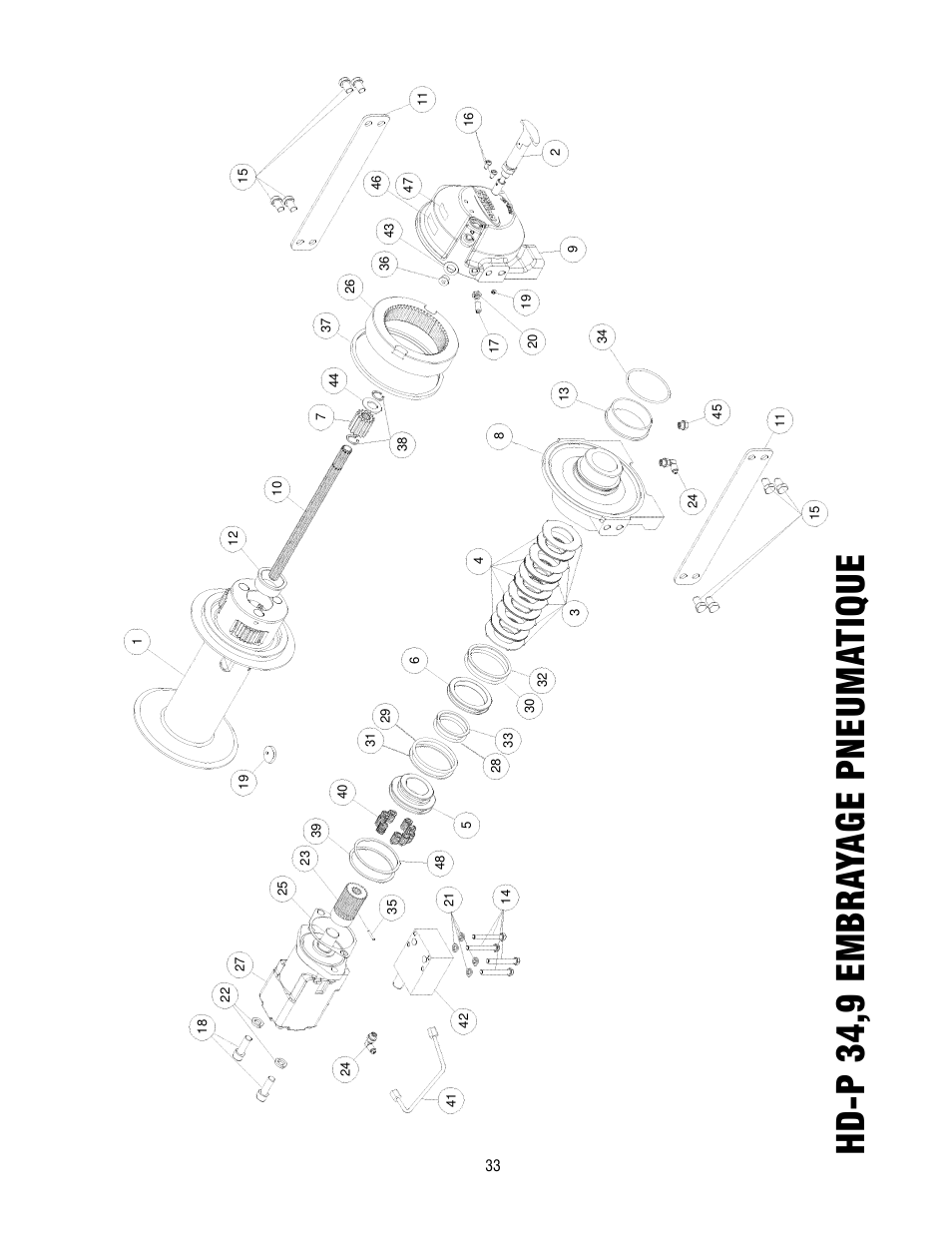 Hd -p 34,9 embra yage pneuma tique | Ramsey Winch HD-P 34,9 User Manual | Page 33 / 78