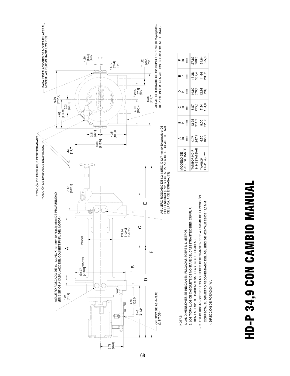 Hd -p 34,9 con cambio manu al | Ramsey Winch HD-P 34,9 User Manual | Page 68 / 78