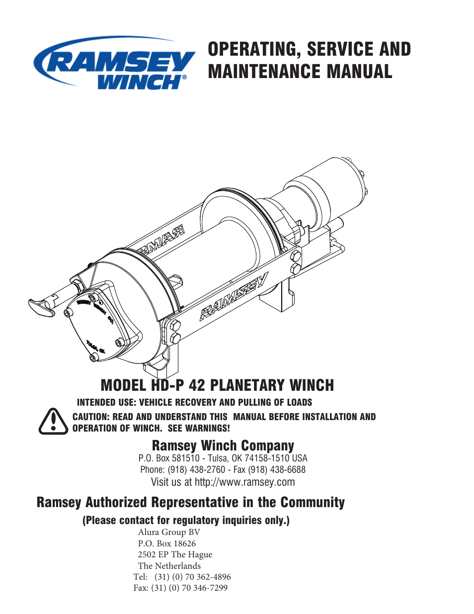 Ramsey Winch HD-P 42 User Manual | 81 pages