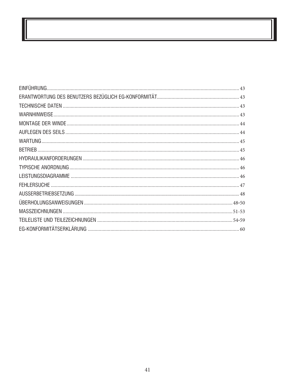 Ramsey Winch HD-P 42 User Manual | Page 43 / 81