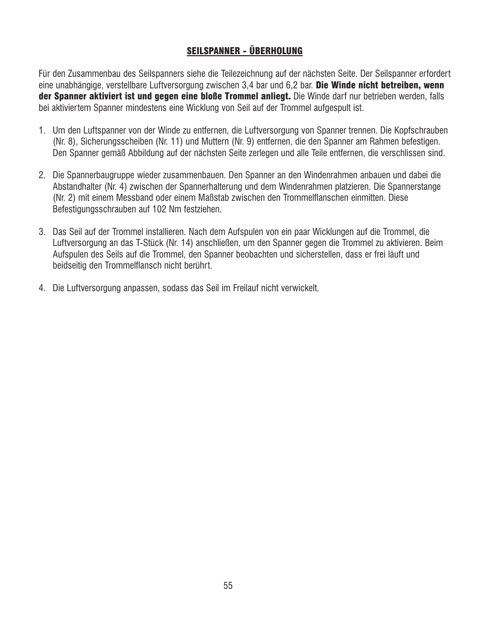 Ramsey Winch RPH 111,2 User Manual | Page 59 / 81