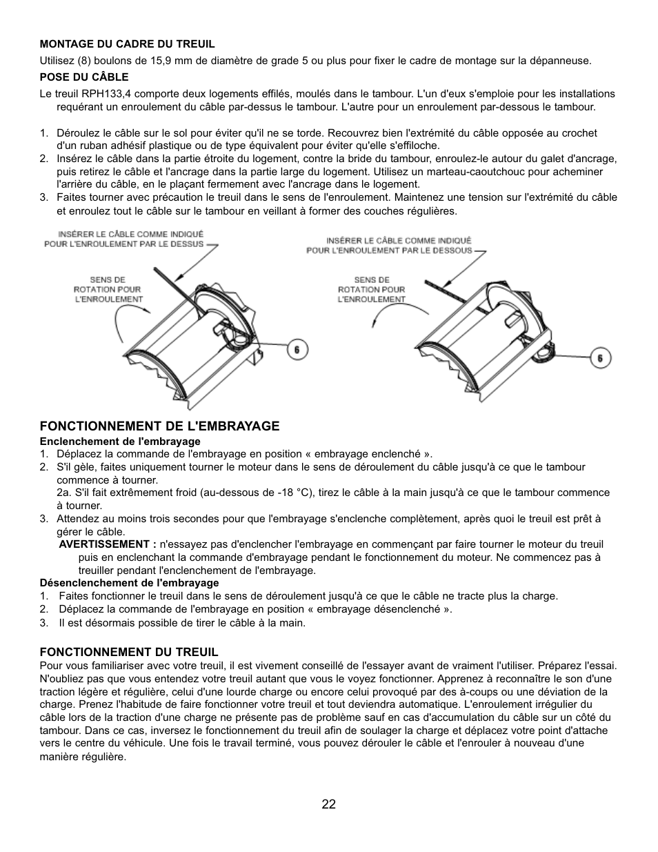 Ramsey Winch RPH 133,4 User Manual | Page 26 / 82