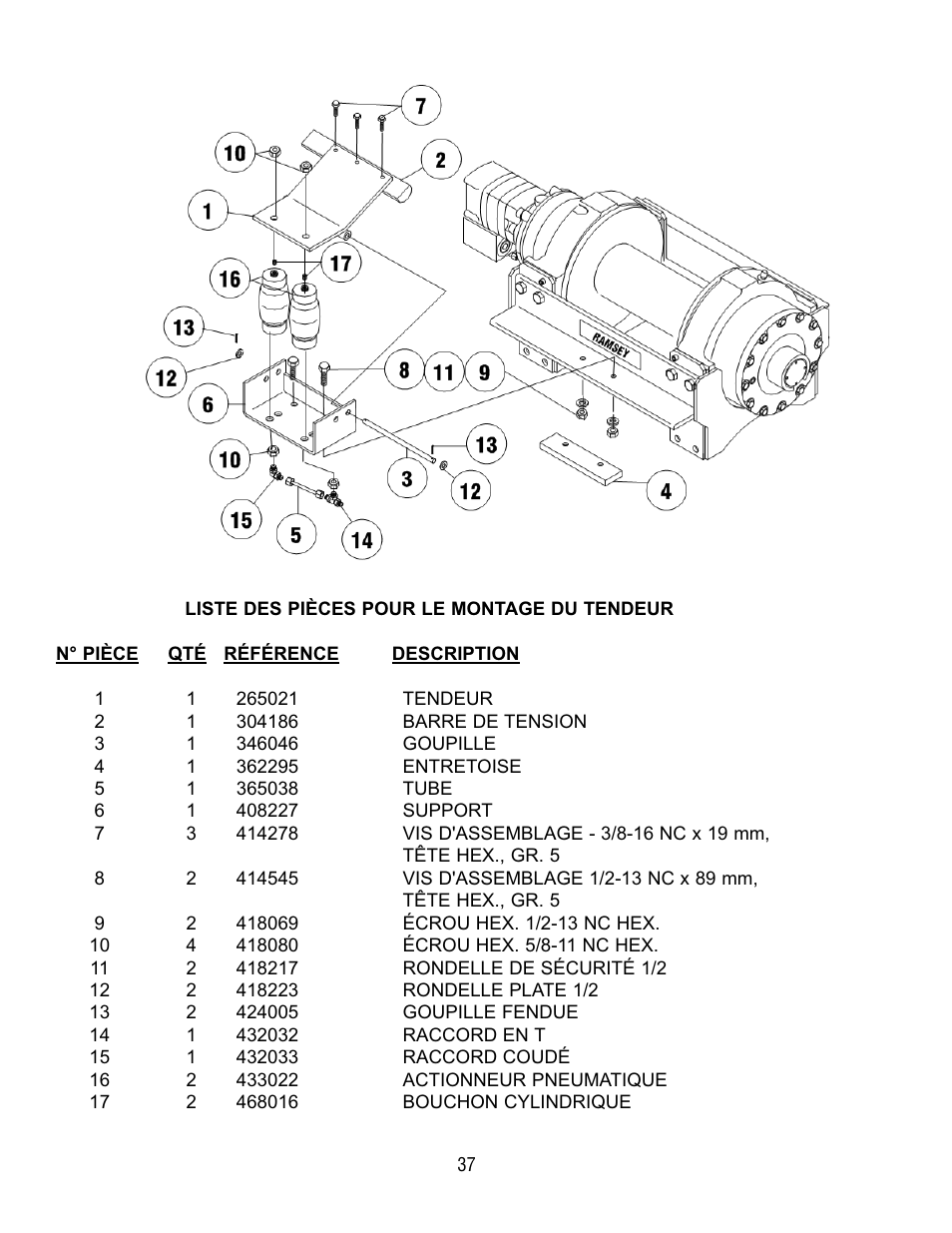 Ramsey Winch RPH 133,4 User Manual | Page 41 / 82