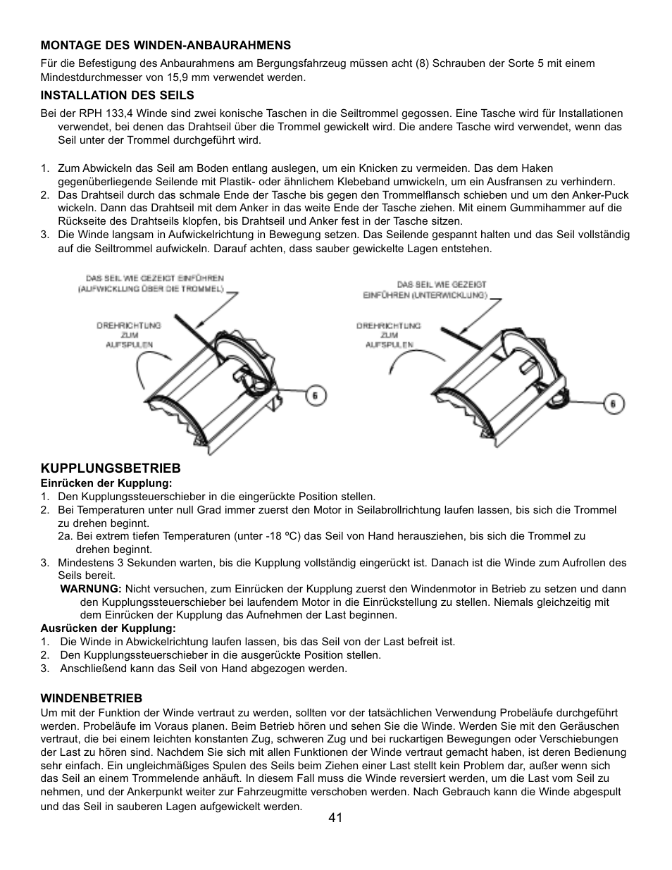 Ramsey Winch RPH 133,4 User Manual | Page 46 / 82