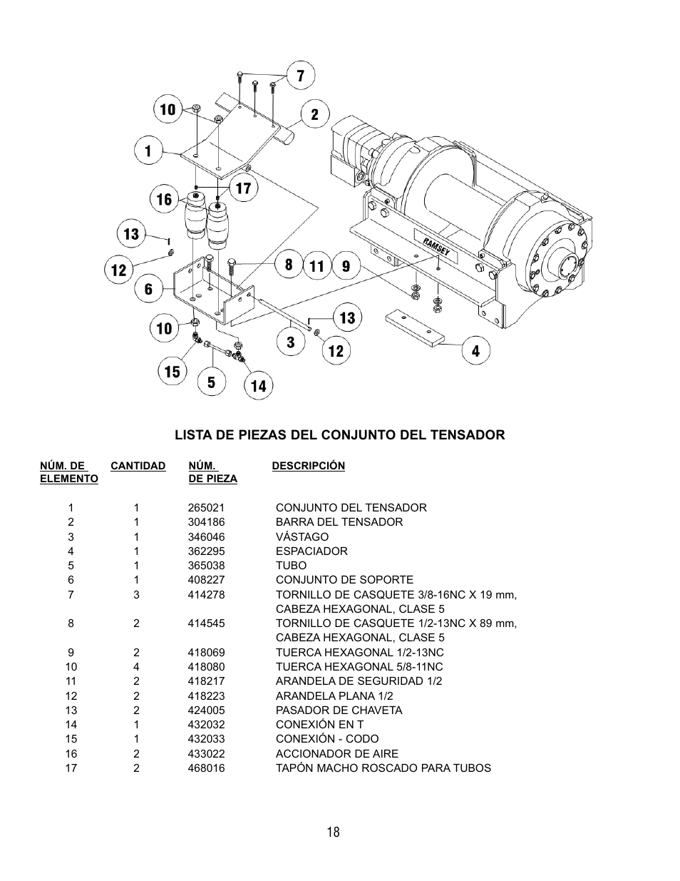 Ramsey Winch RPH 133,4 User Manual | Page 81 / 82