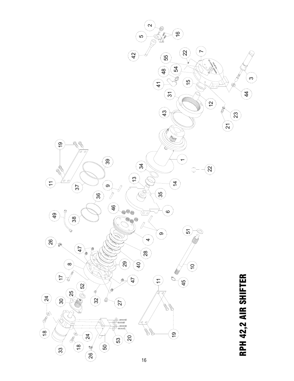 Rph 42,2 air shif ter | Ramsey Winch RPH 42,2 User Manual | Page 16 / 65