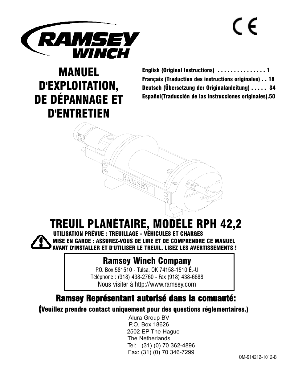 Ramsey Winch RPH 42,2 User Manual | Page 18 / 65