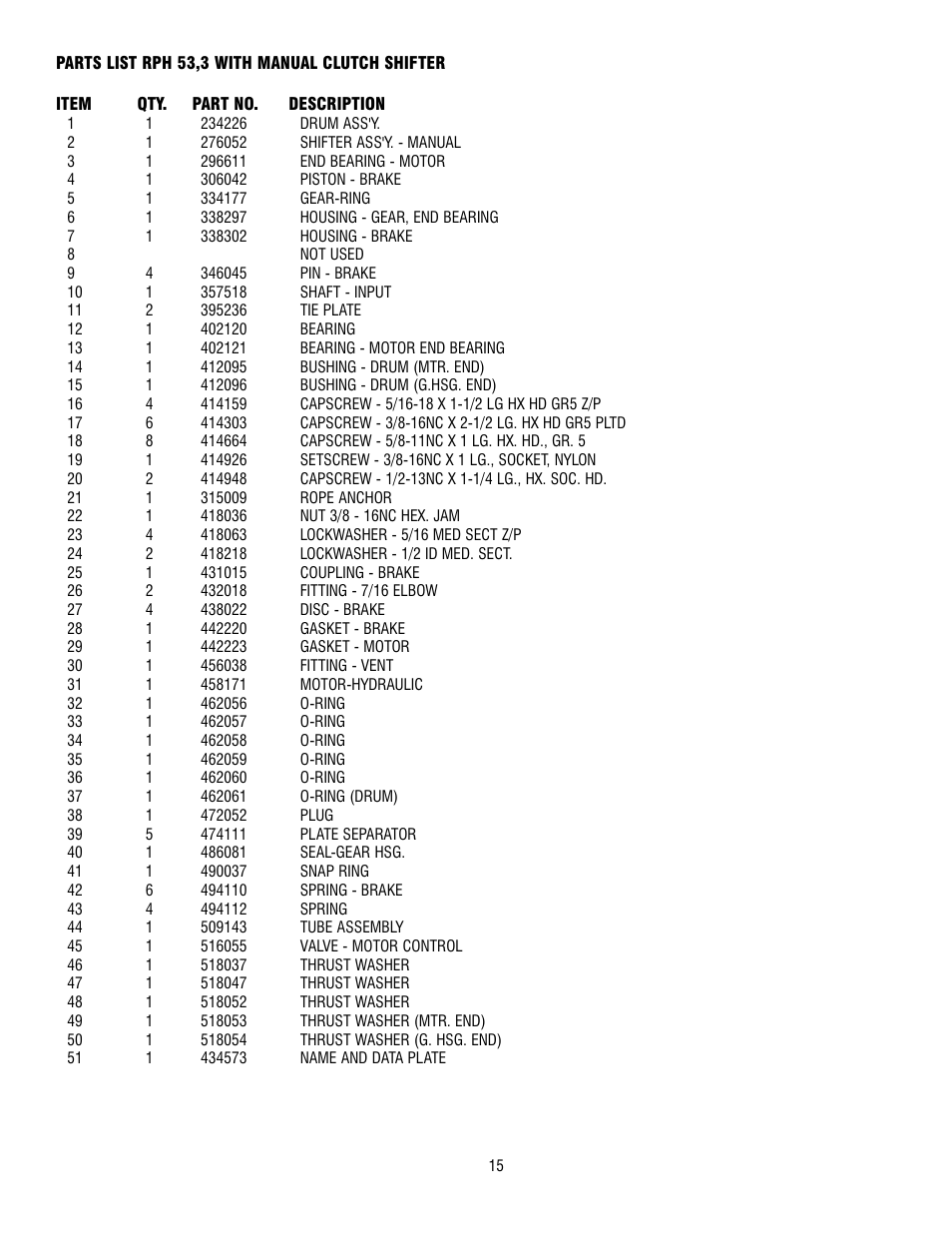 Ramsey Winch RPH 53,3 User Manual | Page 15 / 65