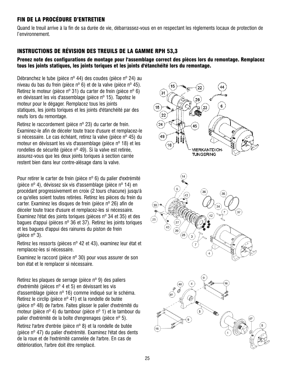 Ramsey Winch RPH 53,3 User Manual | Page 25 / 65