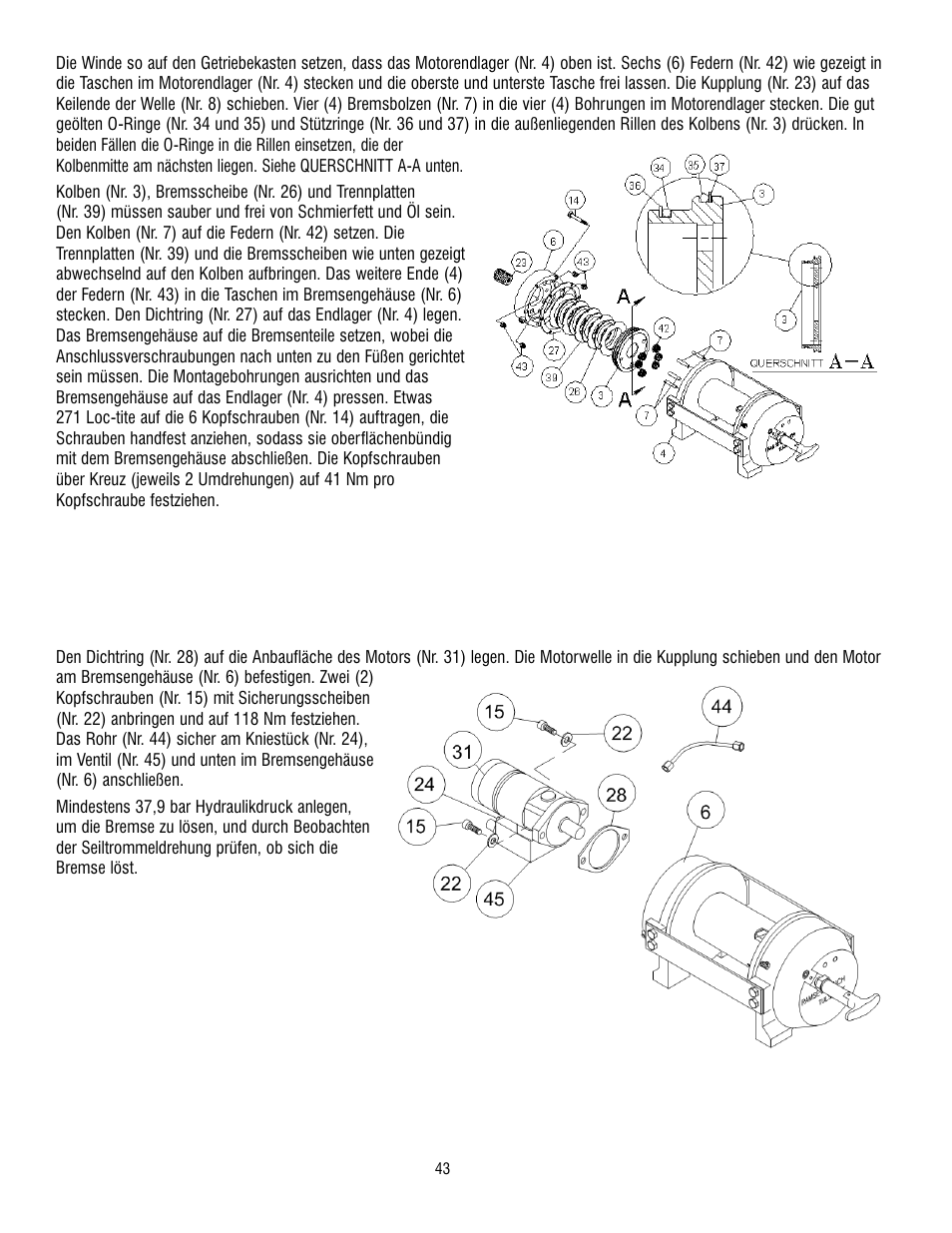 Ramsey Winch RPH 53,3 User Manual | Page 43 / 65