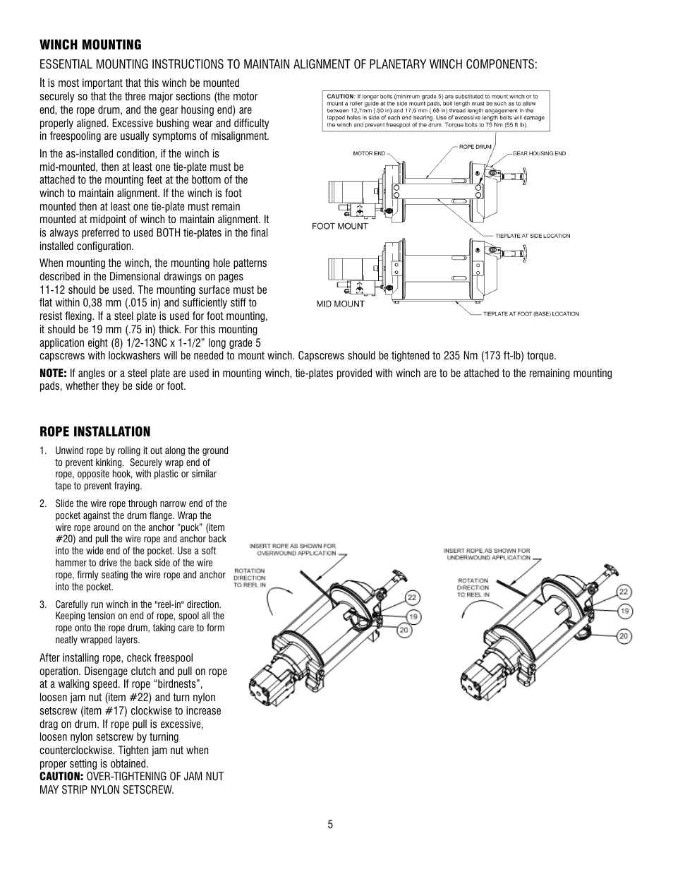 Ramsey Winch RPH 53,3 User Manual | Page 5 / 65