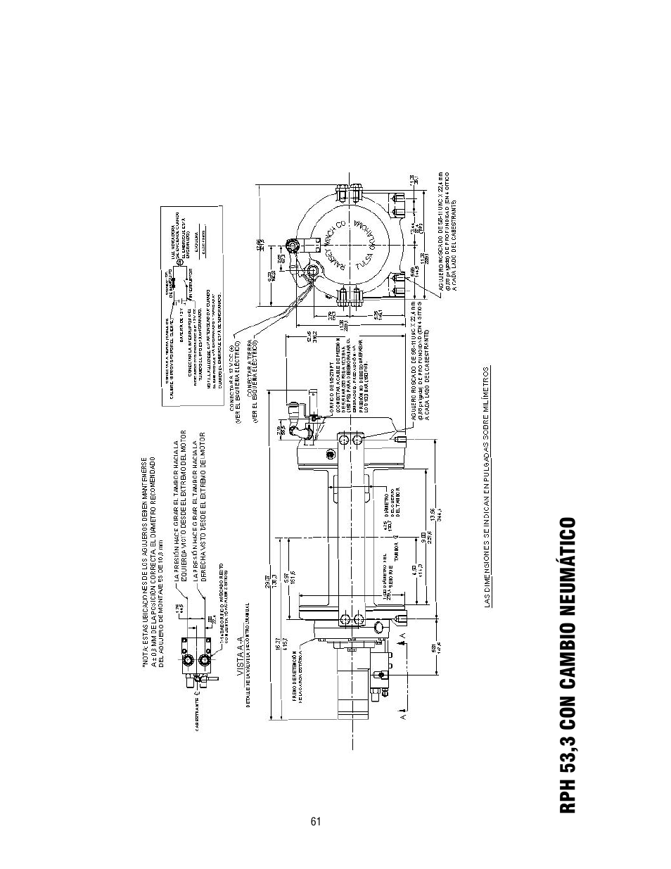 Rph 53,3 con cambio neumático | Ramsey Winch RPH 53,3 User Manual | Page 61 / 65