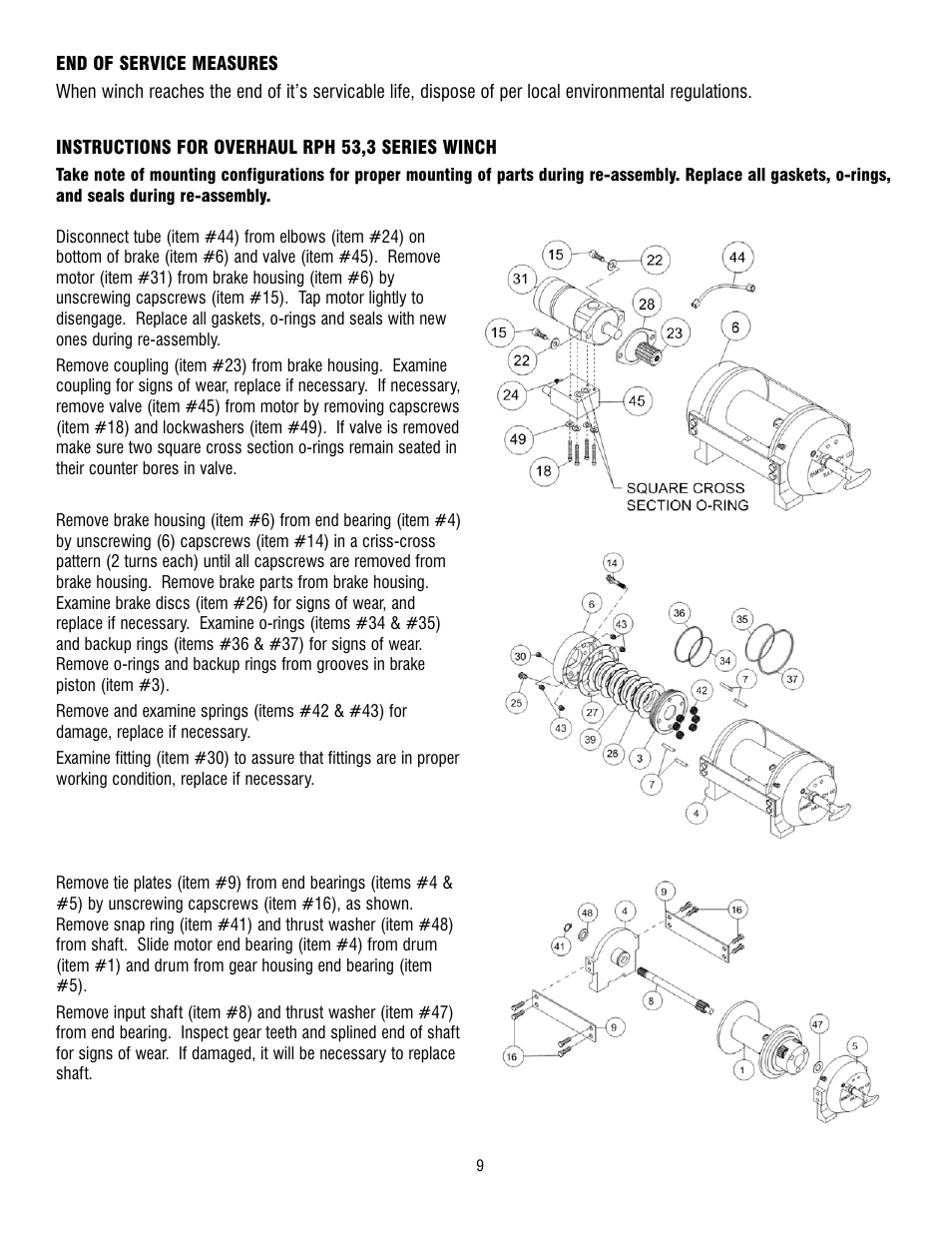 Ramsey Winch RPH 53,3 User Manual | Page 9 / 65