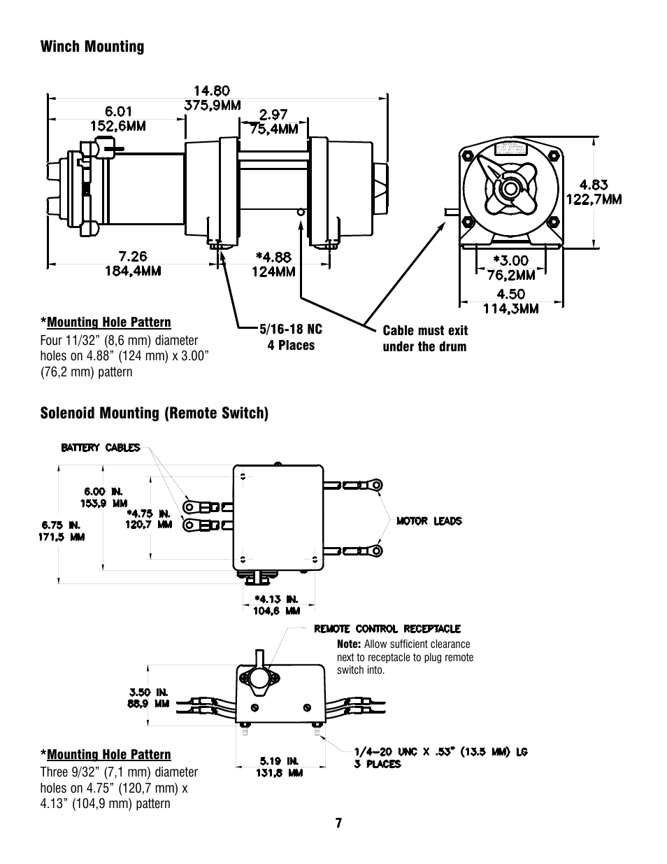 Ramsey Winch ATV 1800T User Manual | Page 7 / 12