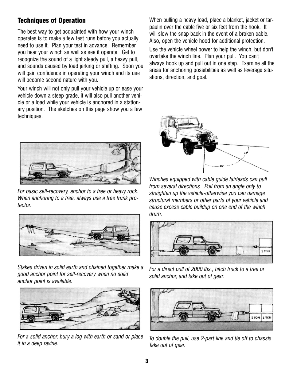 Ramsey Winch PROFILE 6000/8000T User Manual | Page 3 / 13