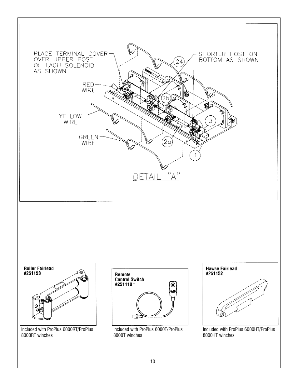 Ramsey Winch PROPLUS 6000/8000T User Manual | Page 10 / 12