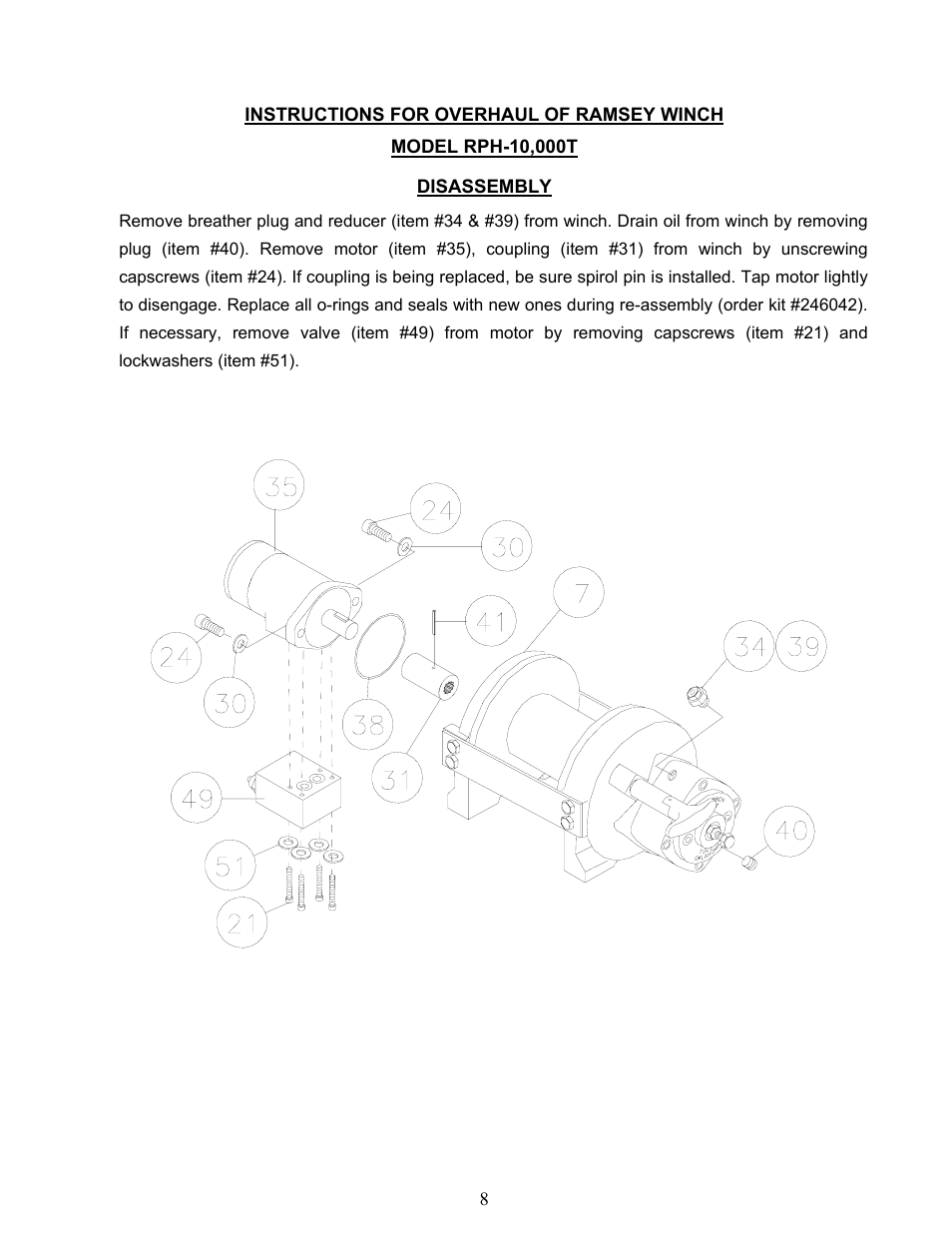 Ramsey Winch RPH 10000T User Manual | Page 10 / 27